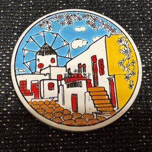 Ceramic Tile Coaster, Windmill Village, H&R Johnson Ltd.  Made in England